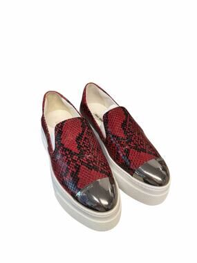 Miu Miu Metal Cap Toe Platform Loafers- 37